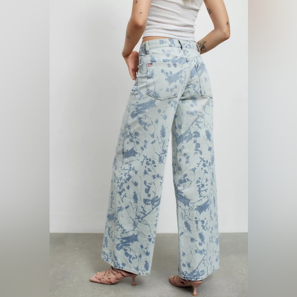 Urban Outfitters Printed Flare Jeans